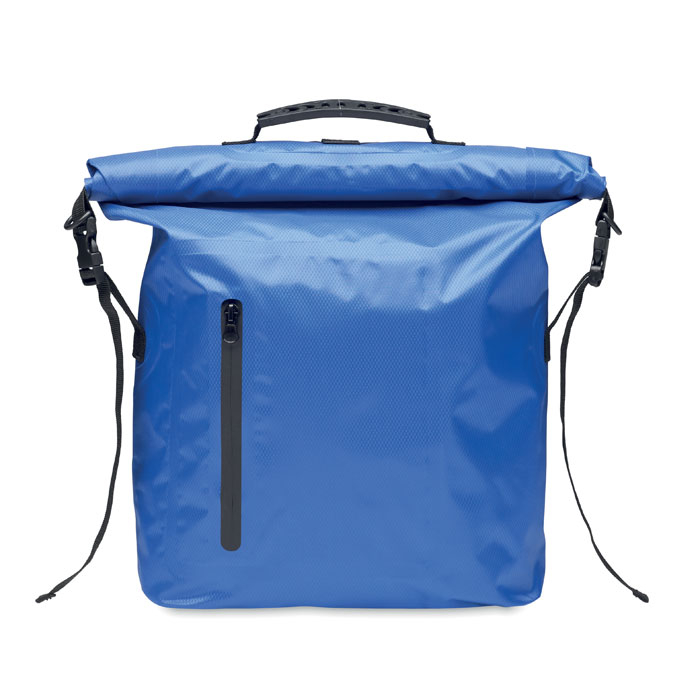 Sac à dos enroulable publicitaire étanche rPET SCUBAROLL Bleu royal